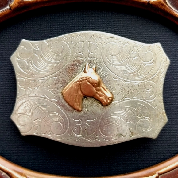 Horse wall art decor vintage framed original art! - Picture 2 of 8